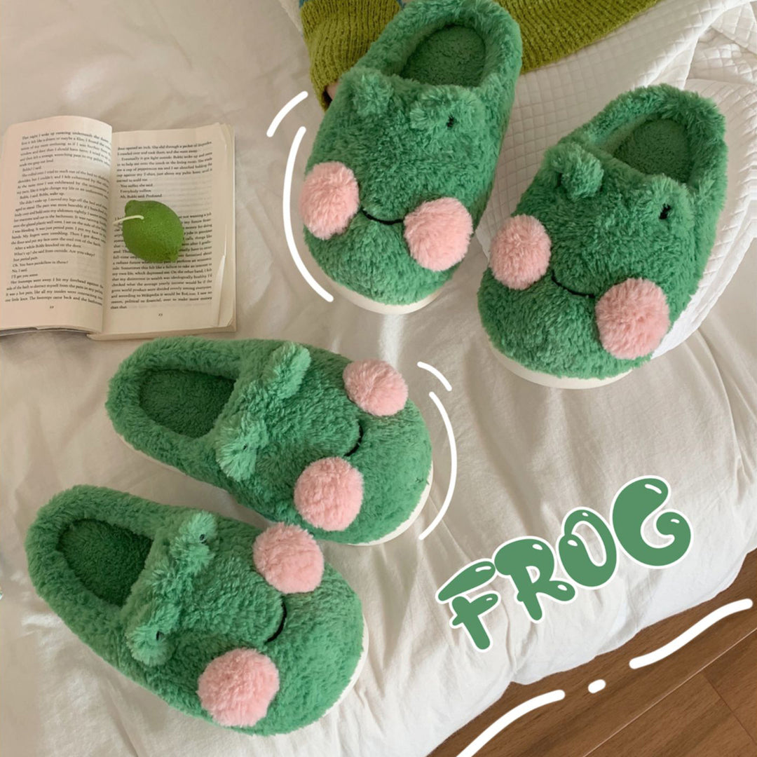 Cozy Frog Slippers