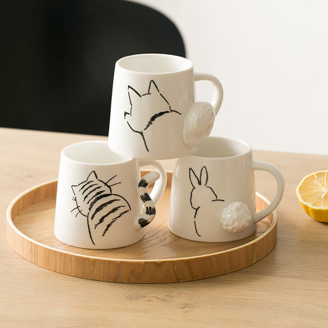 Cat Print Ceramic Mug