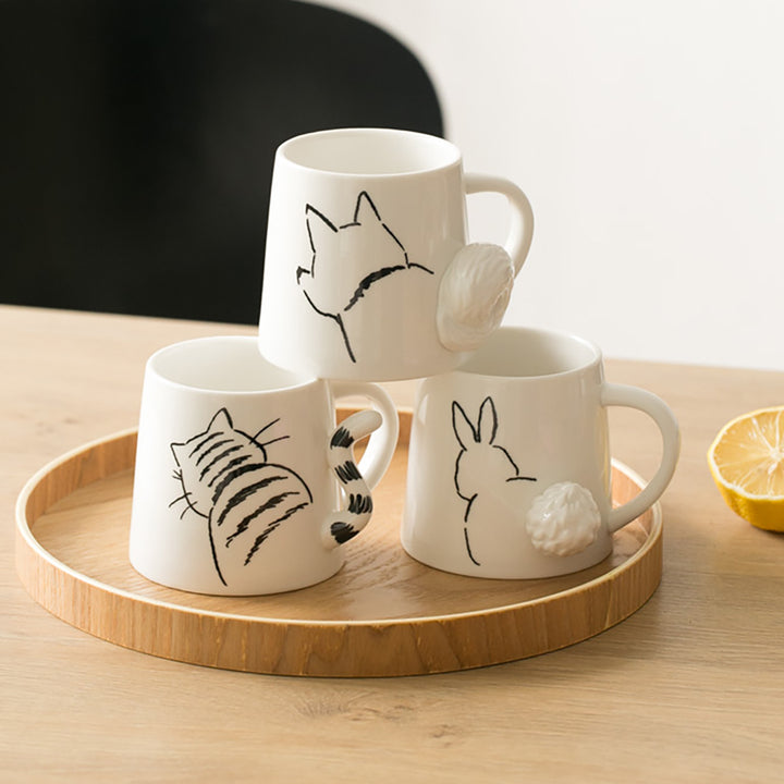 Cat Print Ceramic Mug