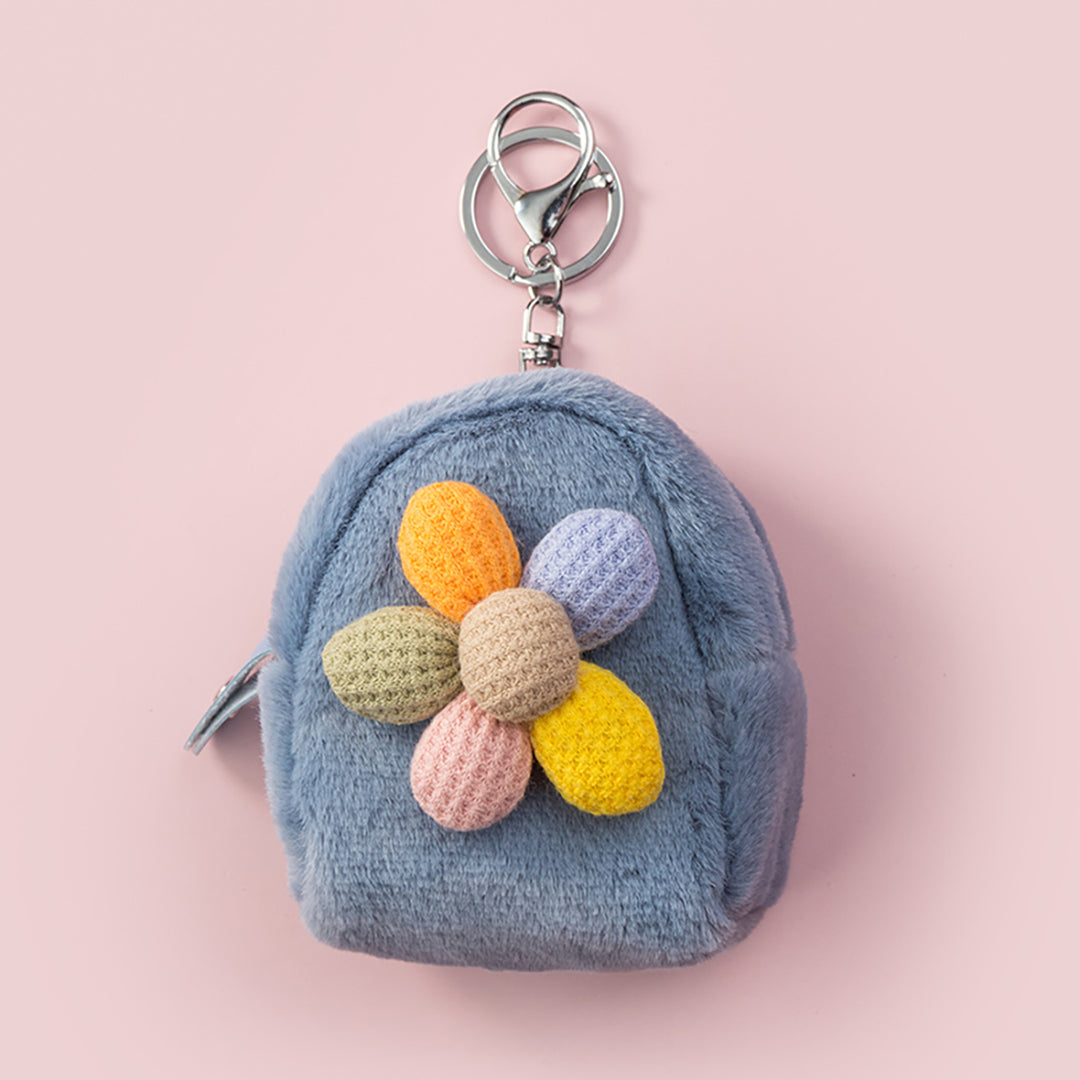 Rainbow Flower Mini Coin Purse