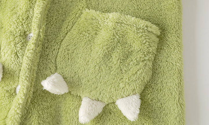 Cartoon Monster Plush Winter Pajamas Dress