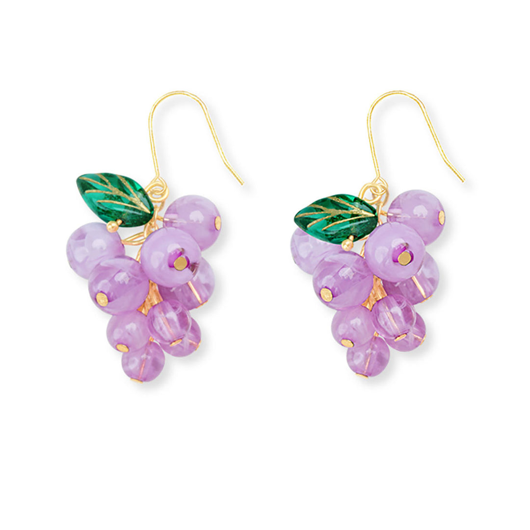 Sweet Grapes Silver Earrings