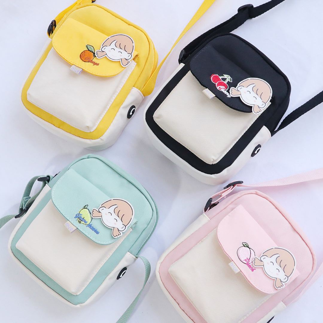 Mini Cute Cow Print Crossbody Bag, Kawaii Square Shoulder Bag