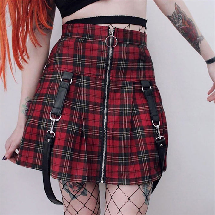 Harajuku Plaid Mini Skirt