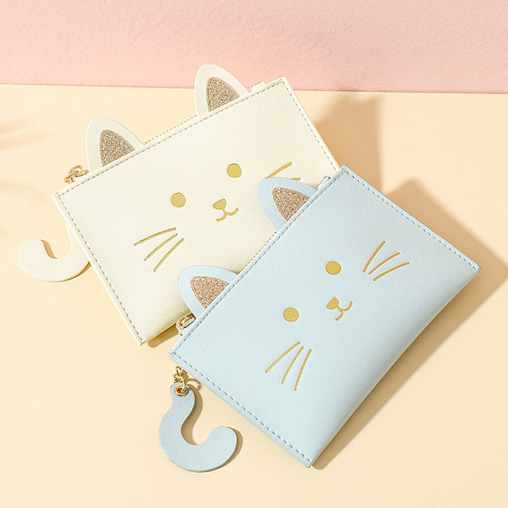 Cute Cat Credit Card Holder Wallet