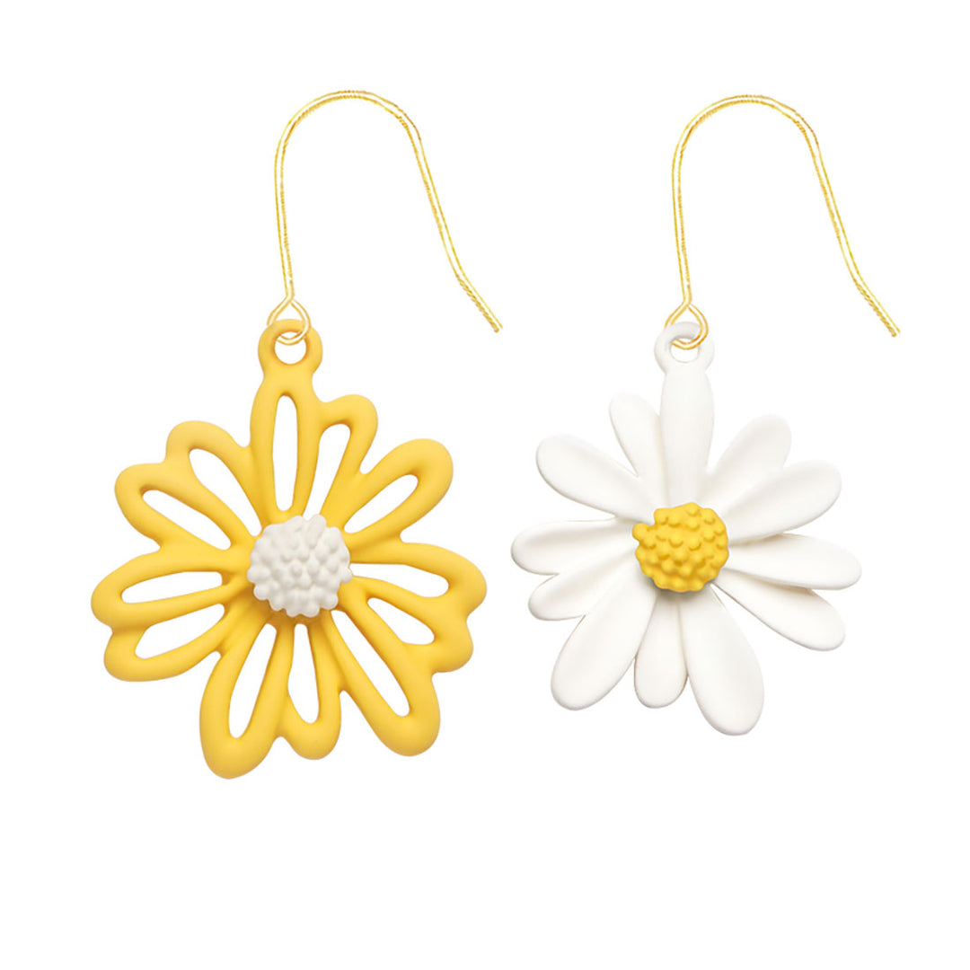 Mismatched Daisy Inspired Earrings