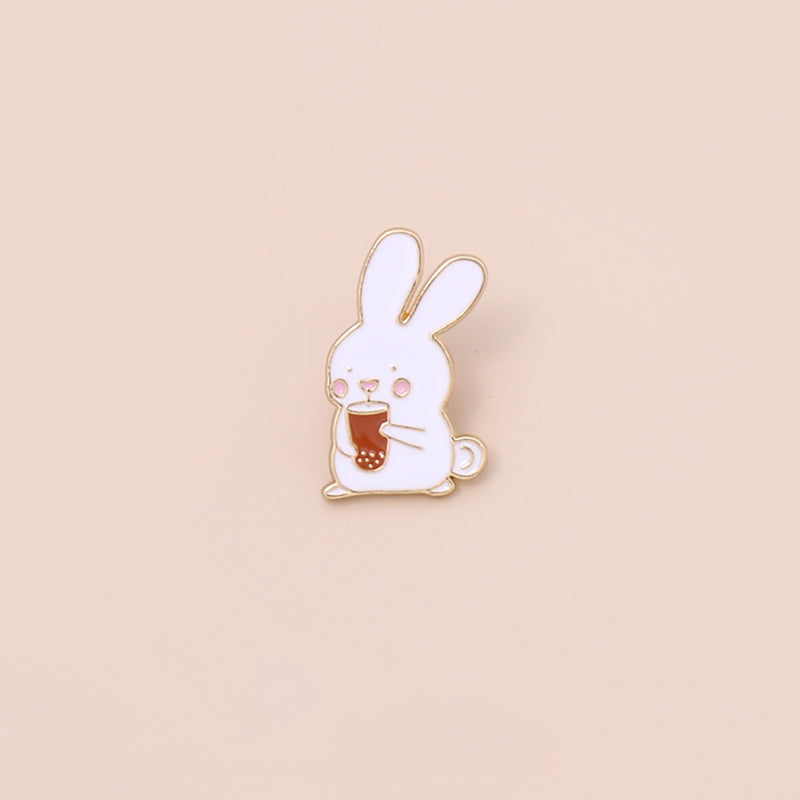 Bunny and Carrots Mini Alloy Pins