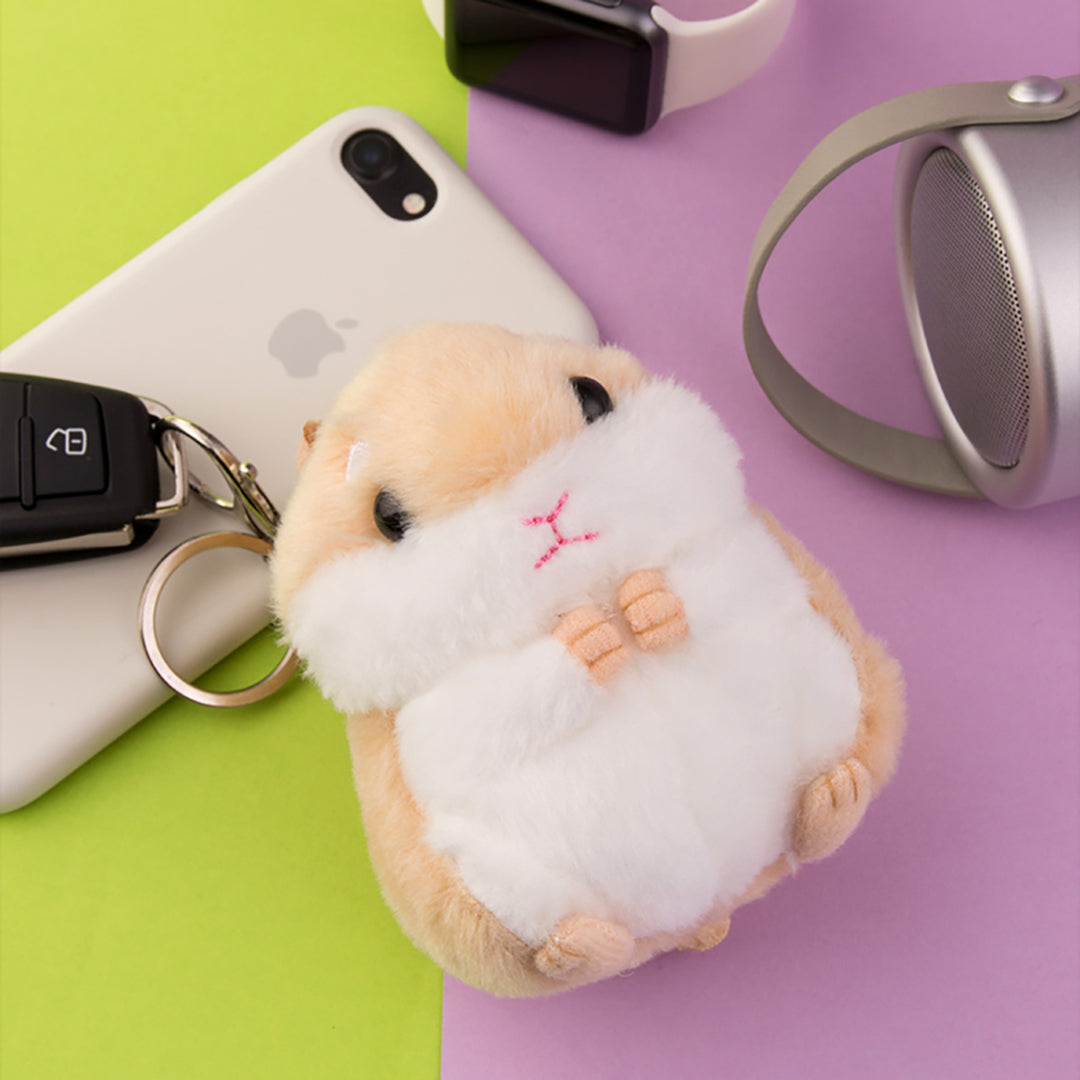 Kawaii Hamster Plush Keychain