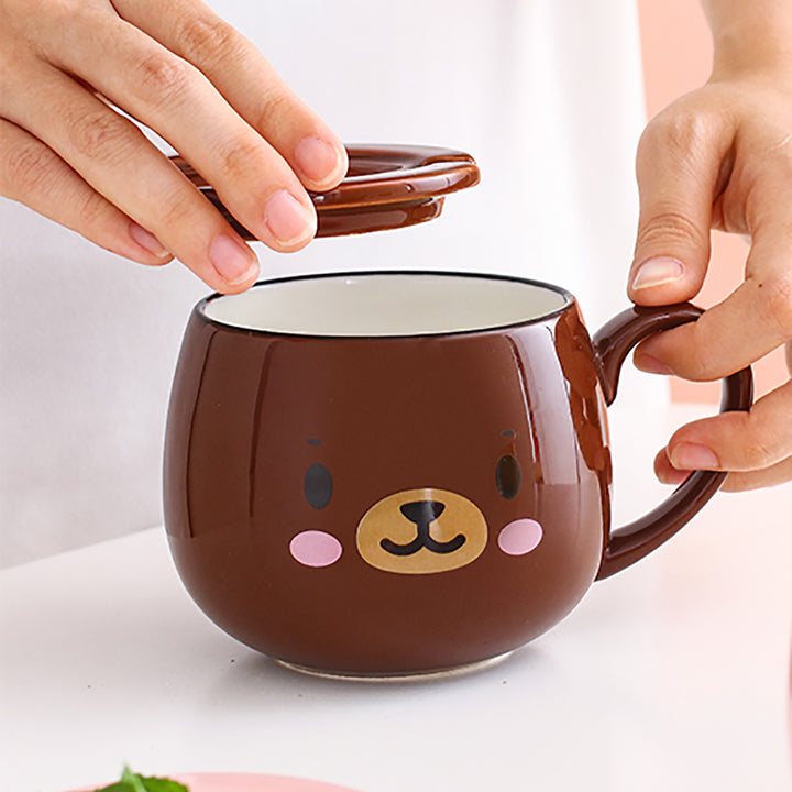Cute Cartoon Rabbit Bear Frog Chick Ceramic Mug