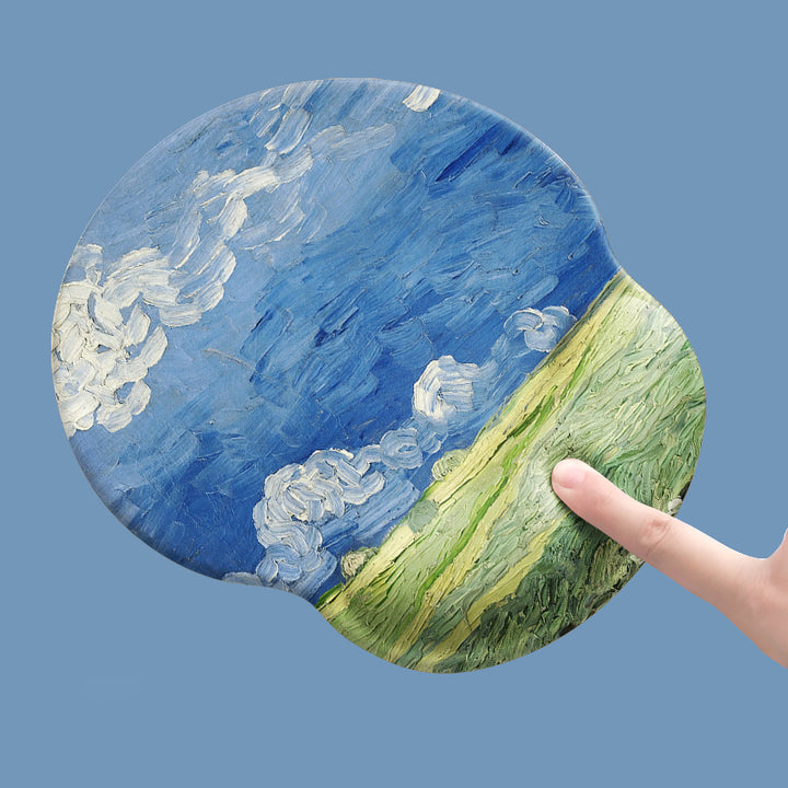 Oil Painting Mousepad Bracer and Keyboard Wrist Rest