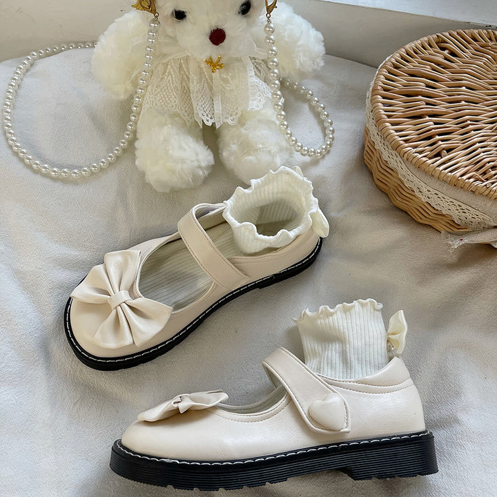 Lolita Front Bow Round Shoes