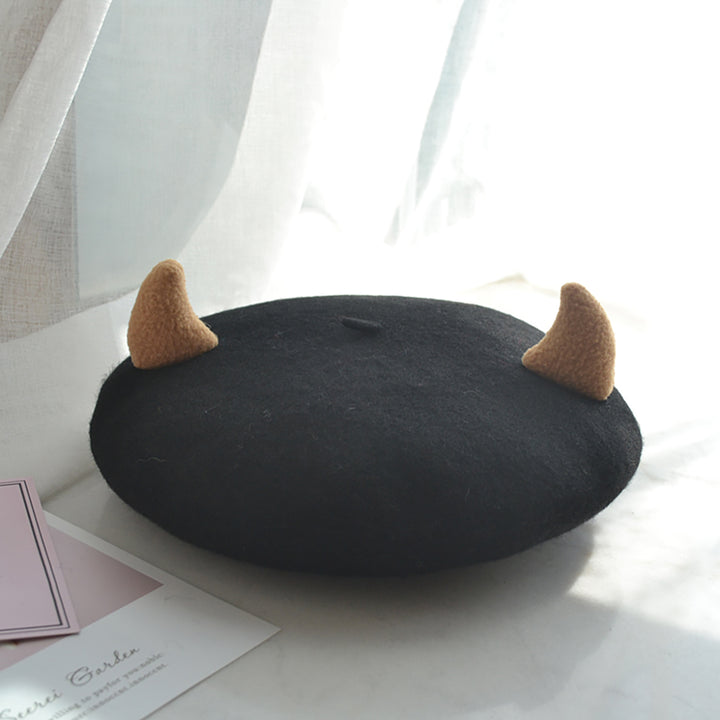 Little Devil Horn Beret Hat