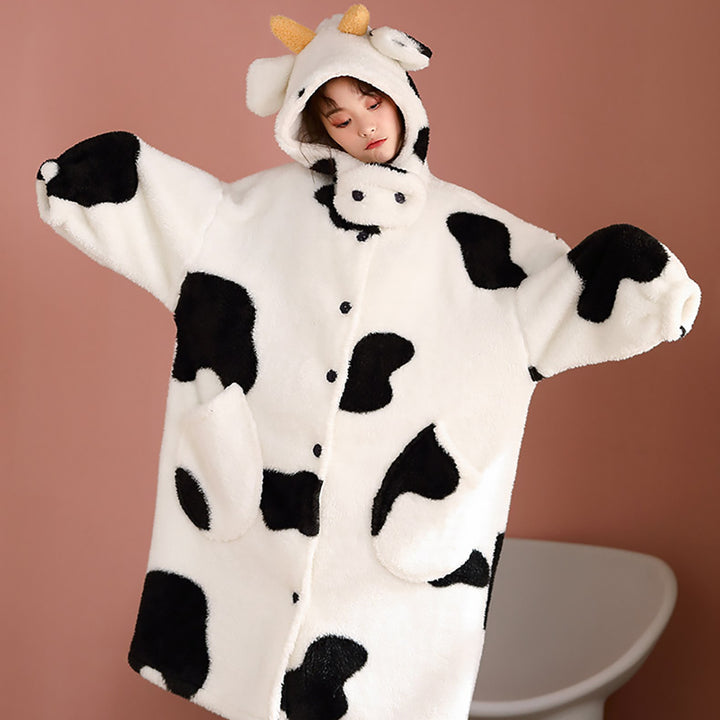 Cow Print Oversize Pajamas