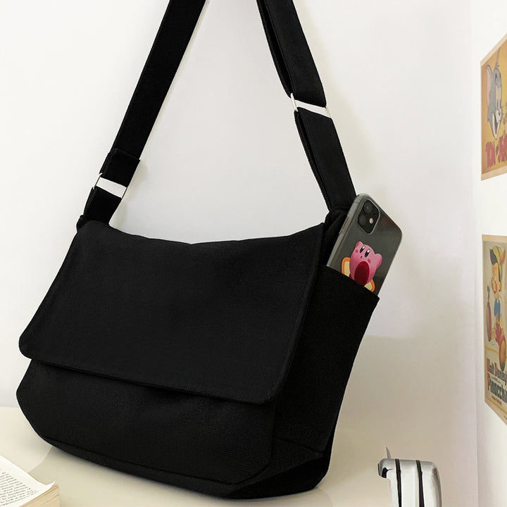 Japanese Style Canvas Crossbody Bag