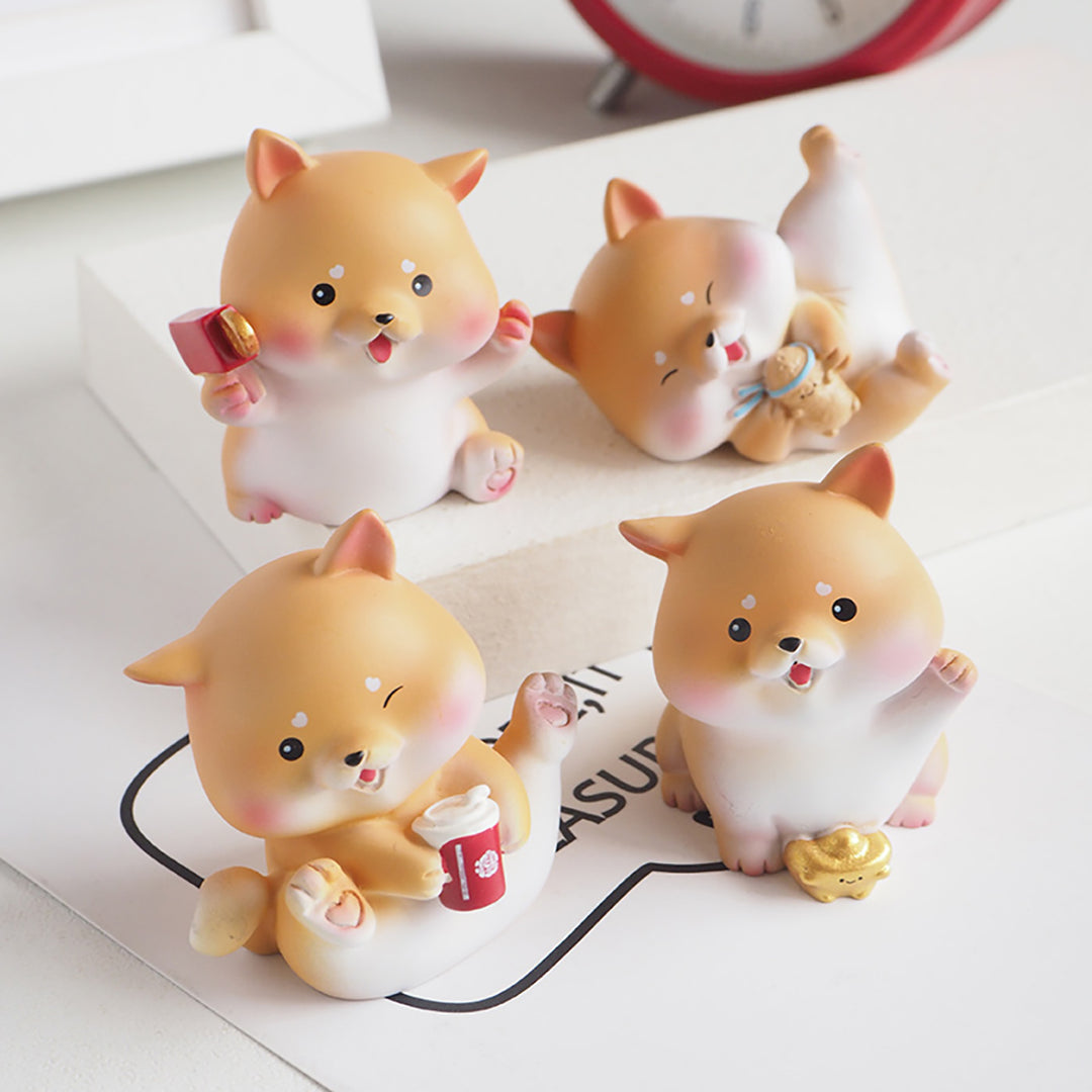 Mini Shiba Inu Ornaments Set