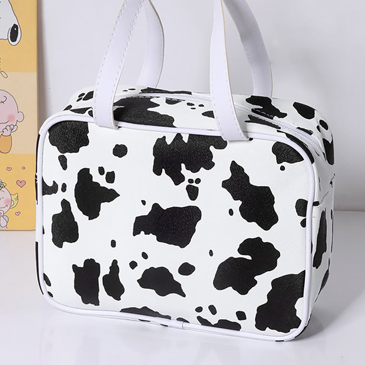 Cow Print Makeup Bag