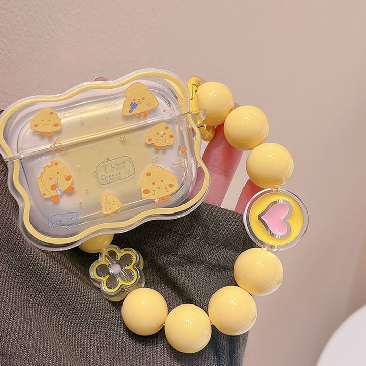 Cheese Print Airpods Case