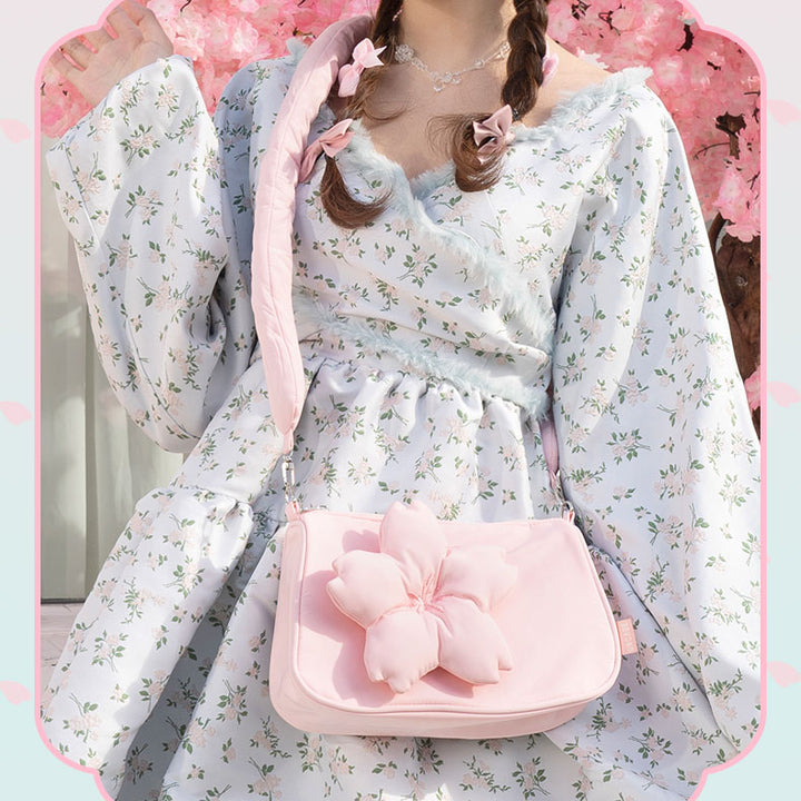 Japanese Sakura Pink Crossbody Bag