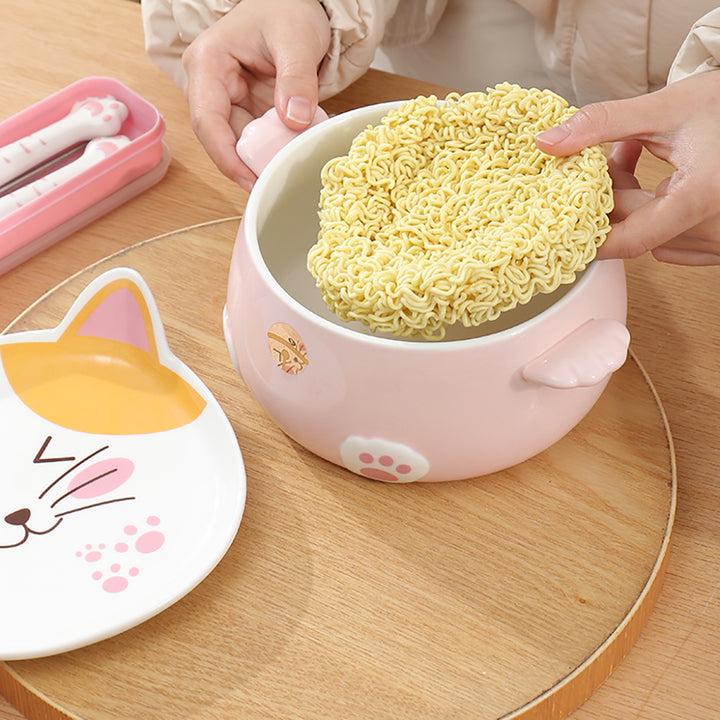 Japanese Cats Noodle Bowl