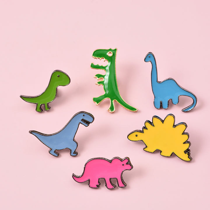 Funny Cartoon Dinosaur Pins