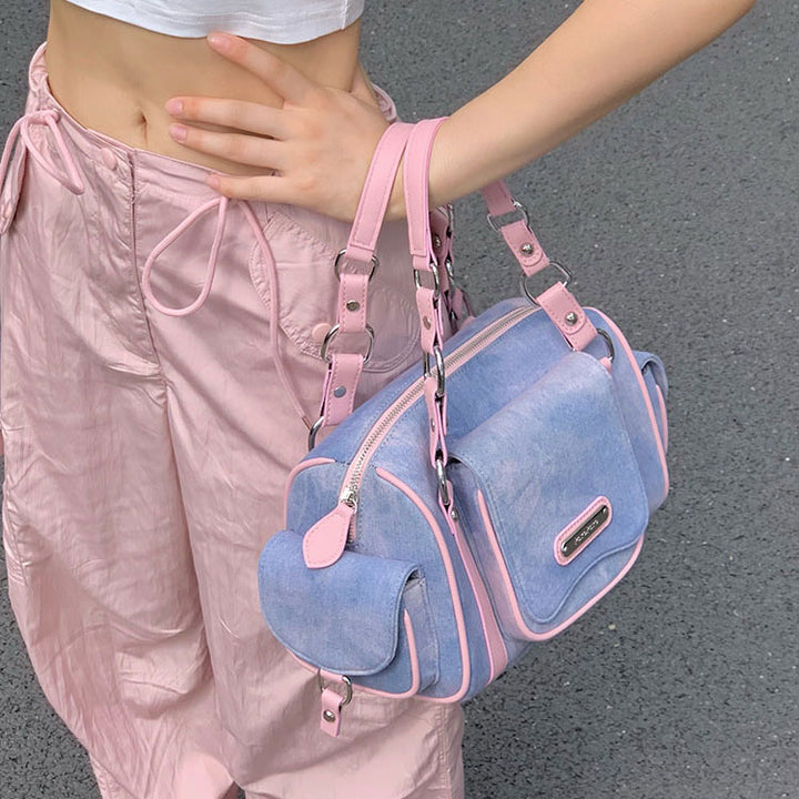 Cute Pink Denim Bag