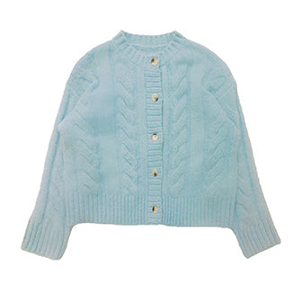 Pastel blue Knitted Cardigan