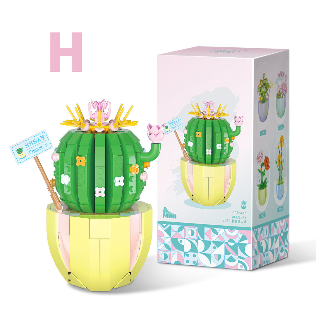 flowers building block DIY-DOLLIEFAE