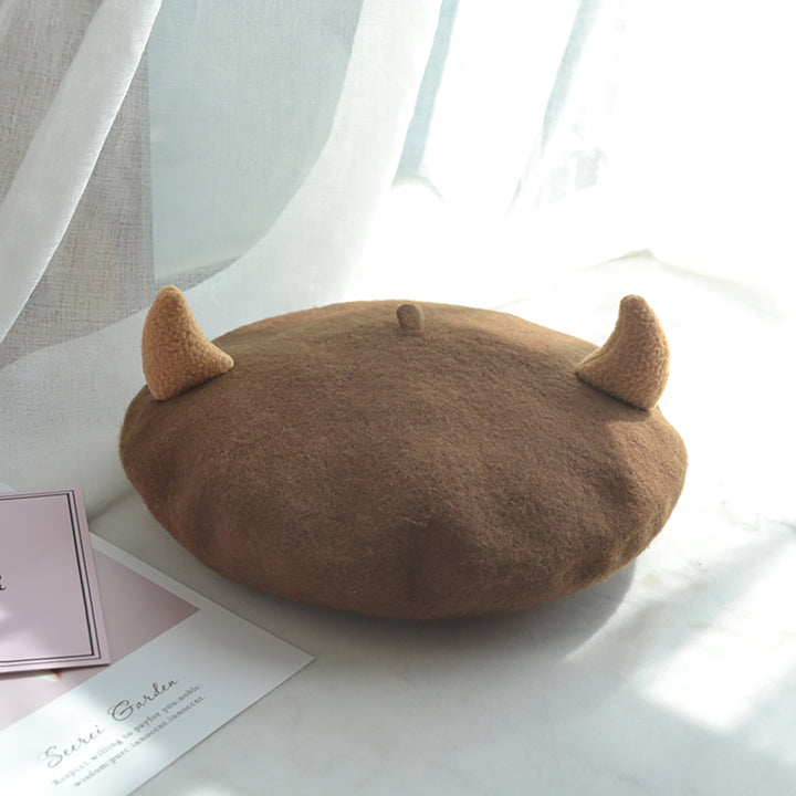 Little Devil Horn Beret Hat