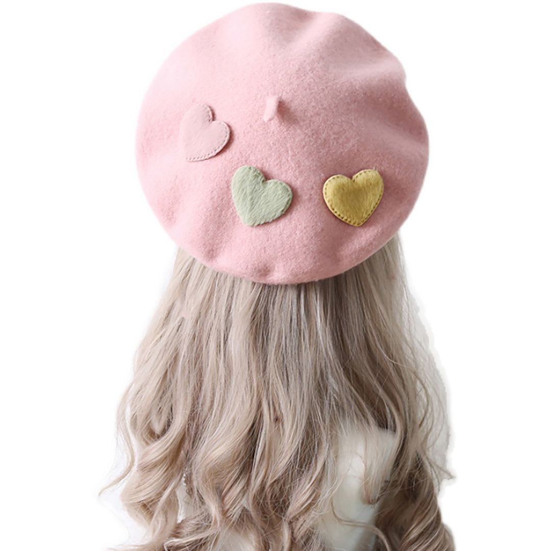 Lovely Mini Hearts Beret Hat