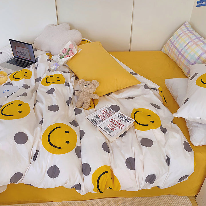 Emoji Polka Dot Bedding Set