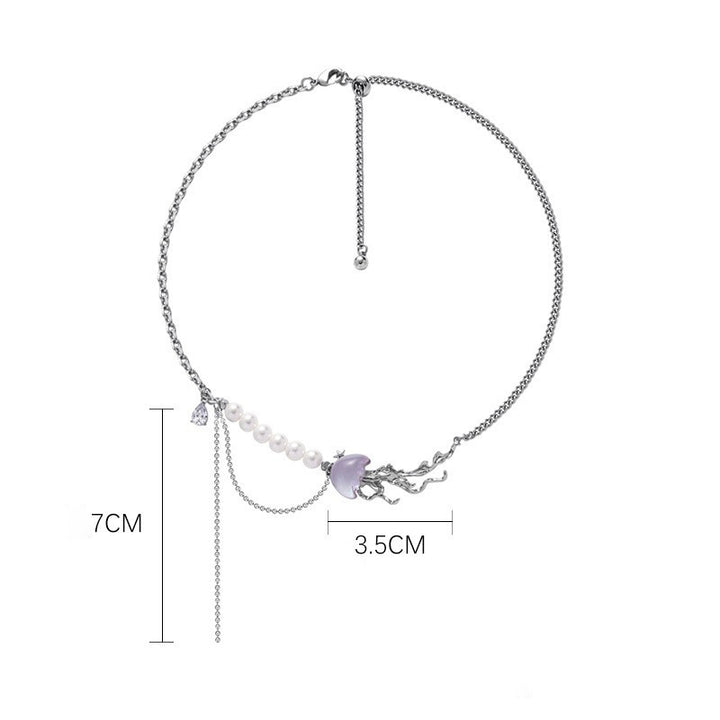 Cute Jellyfish Ring Necklace Bracelet Earring