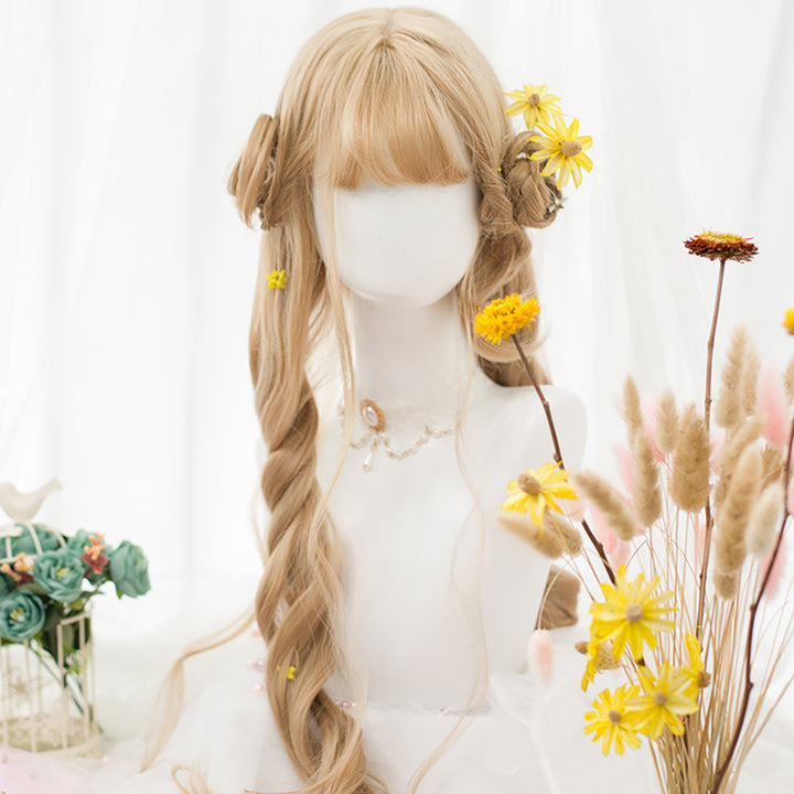 Lolita Big Wave Curly Light Brown Wig