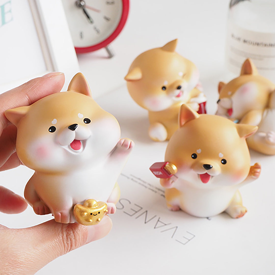 Mini Shiba Inu Ornaments Set