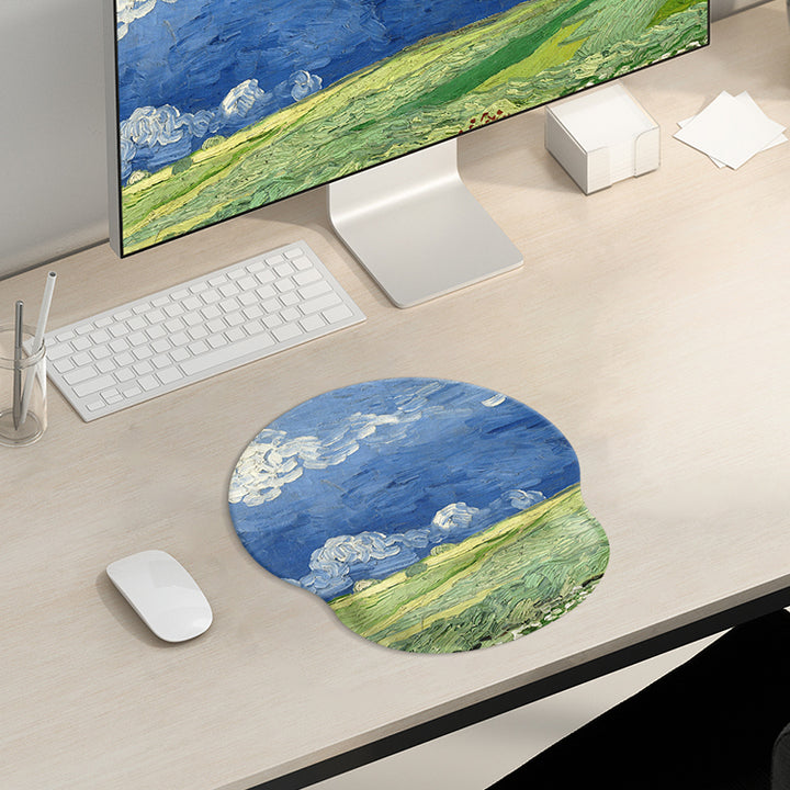 Oil Painting Mousepad Bracer and Keyboard Wrist Rest