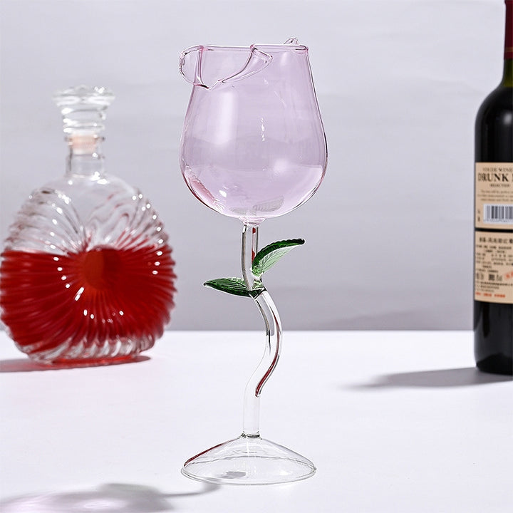 Rose Glass Goblet