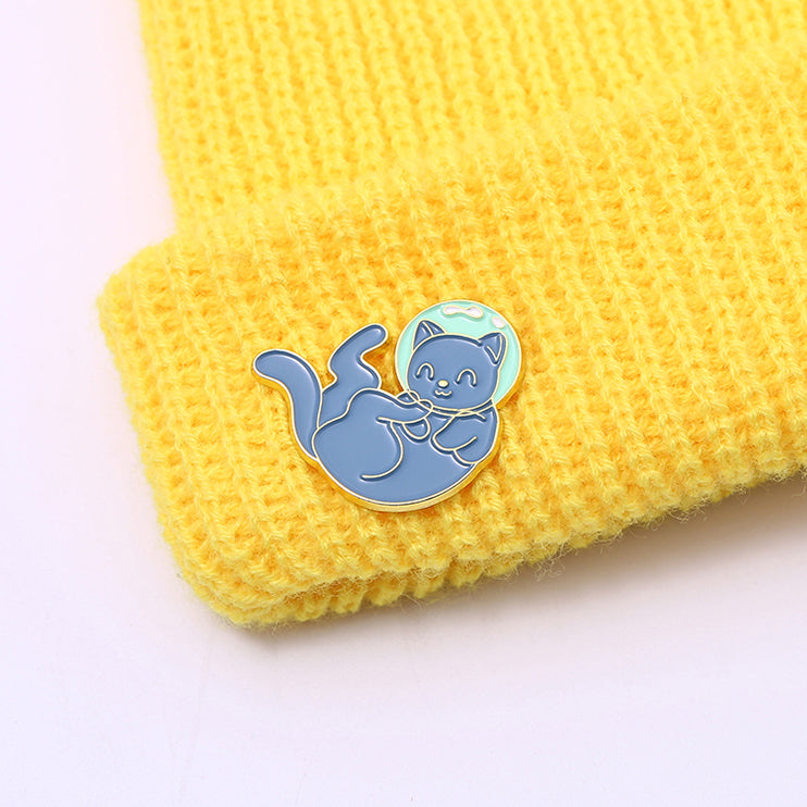 Outer Space Cat Mini Pins