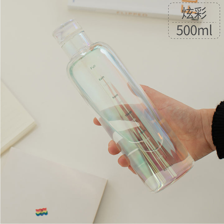 Time Scale Glass Bottle