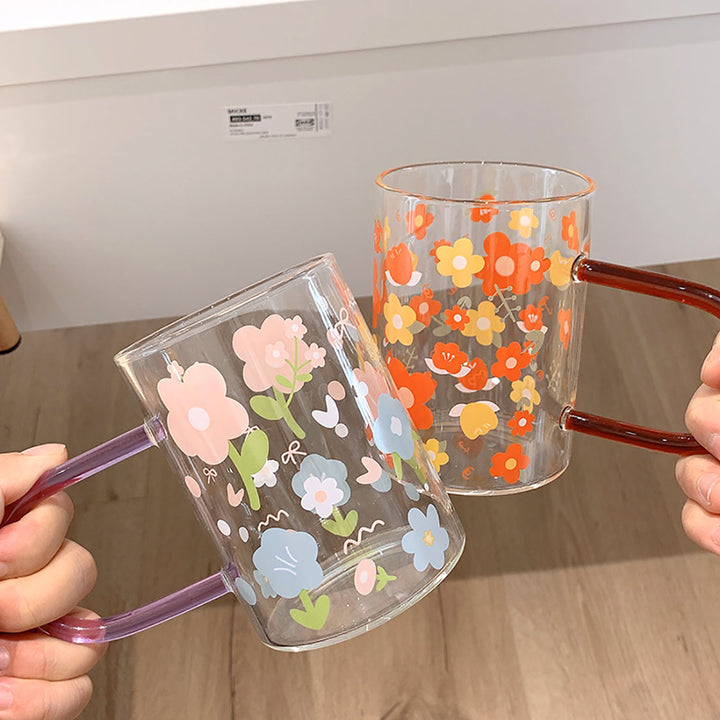Beautiful Flower Theme Cup