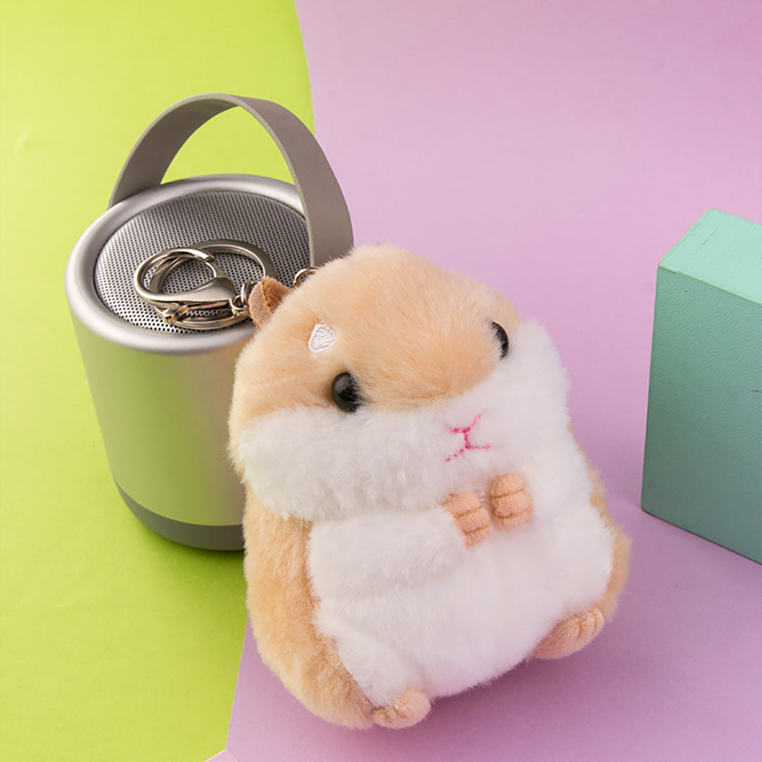 Kawaii Hamster Plush Keychain