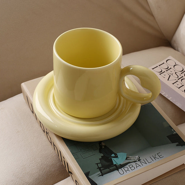 Heart-Shaped Cup and Plate