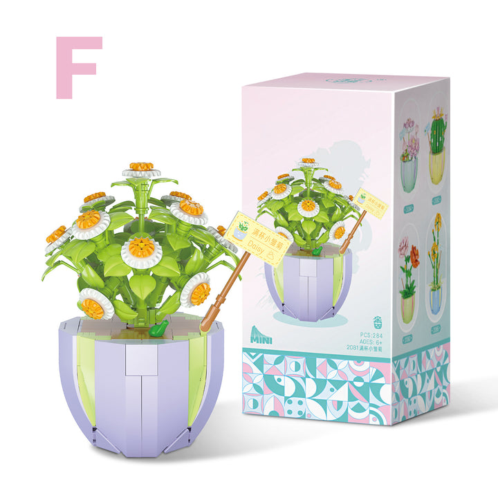 flowers building block DIY-DOLLIEFAE