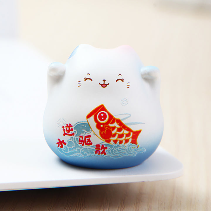 Cute Japanese Lucky Cat Mini Ornaments 4pcs/set