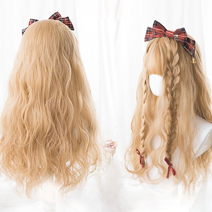 Harajuku Golden Curly Long Wig