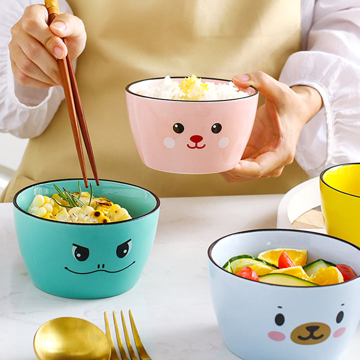 Cartoon Animal Print Ceramics Bowl