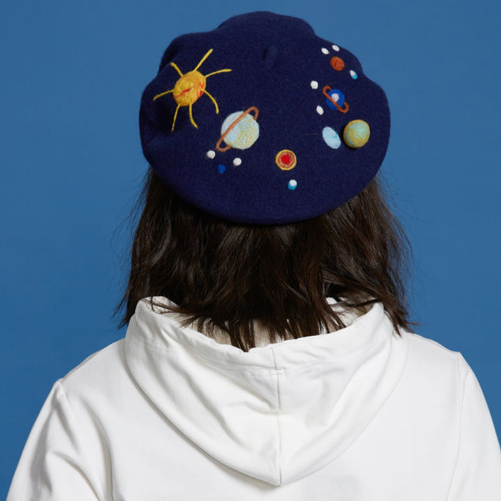 Planets Handmade Wool Beret