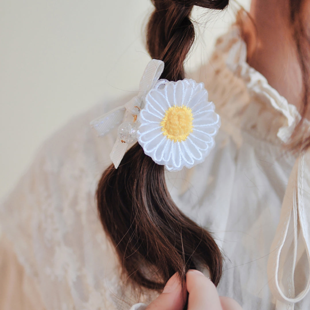 Cute Sunflower Hair Scrunchies