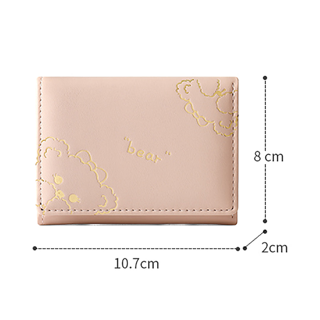 Cartoon Bear Credit Card Holder Wallet