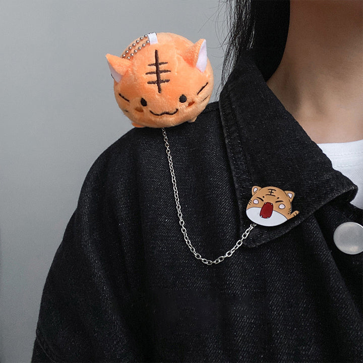 Tiger Inspired Brooch Pin