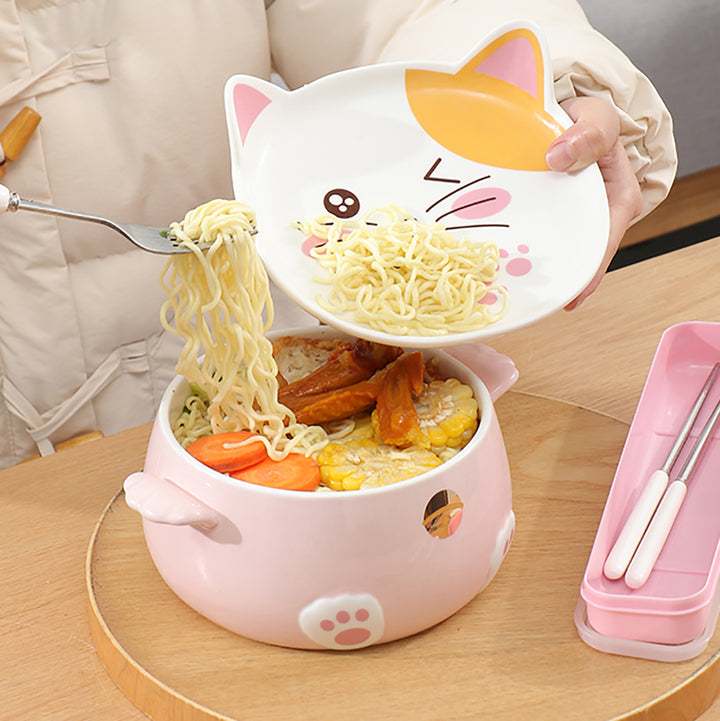 Japanese Cats Noodle Bowl