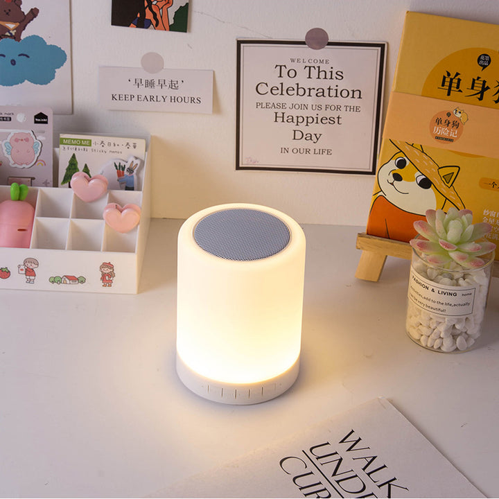 Bluetooth Speaker with Colorful Night Lamp